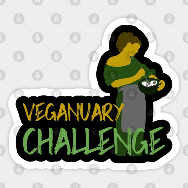 Veganuary Challenge Sticker by Feminist Foodie